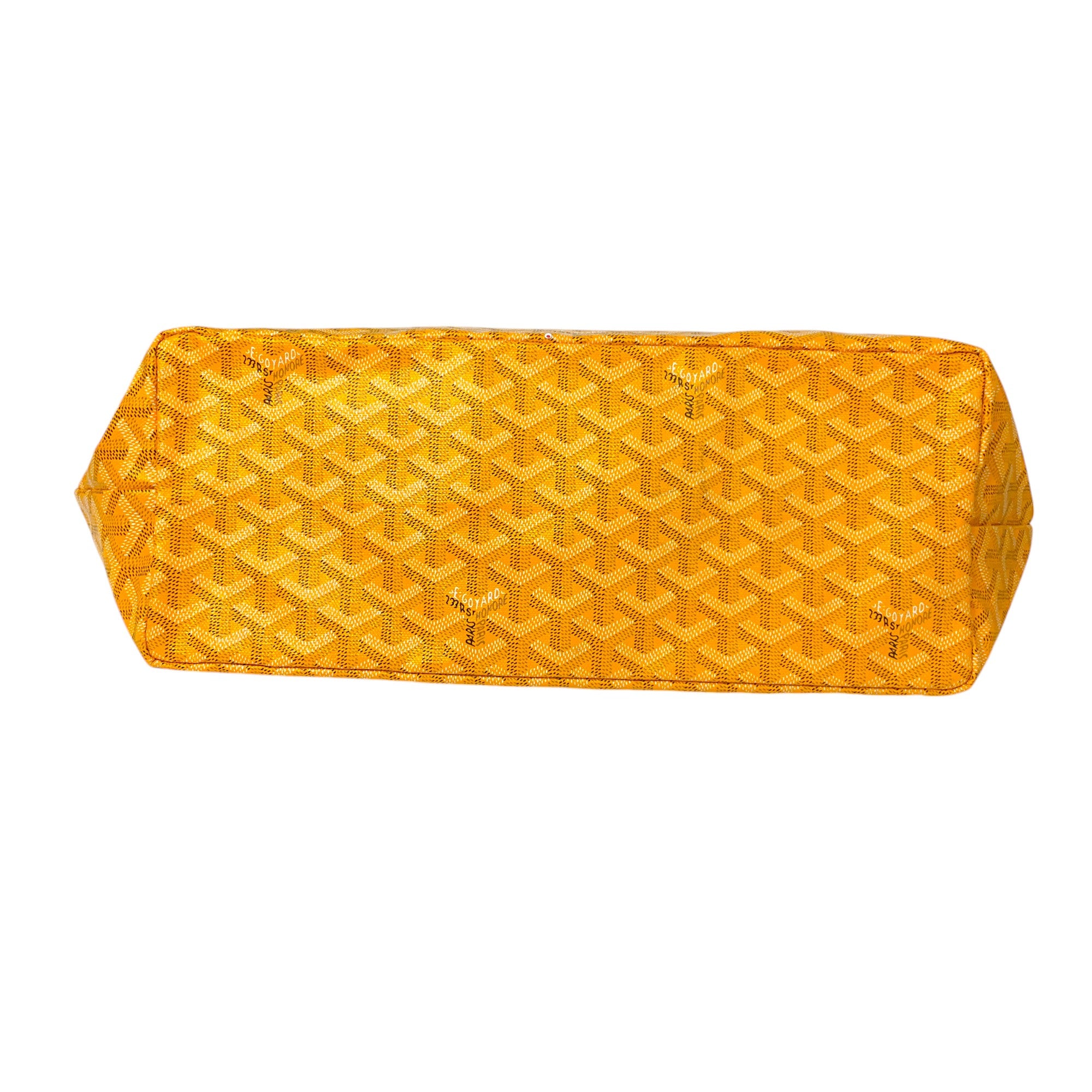 Goyard Yellow Goyardine Canvas Saint Louis PM Tote Handbag for Women - Luxury Designer Shoulder Bag for Travel, Work & Shopping
