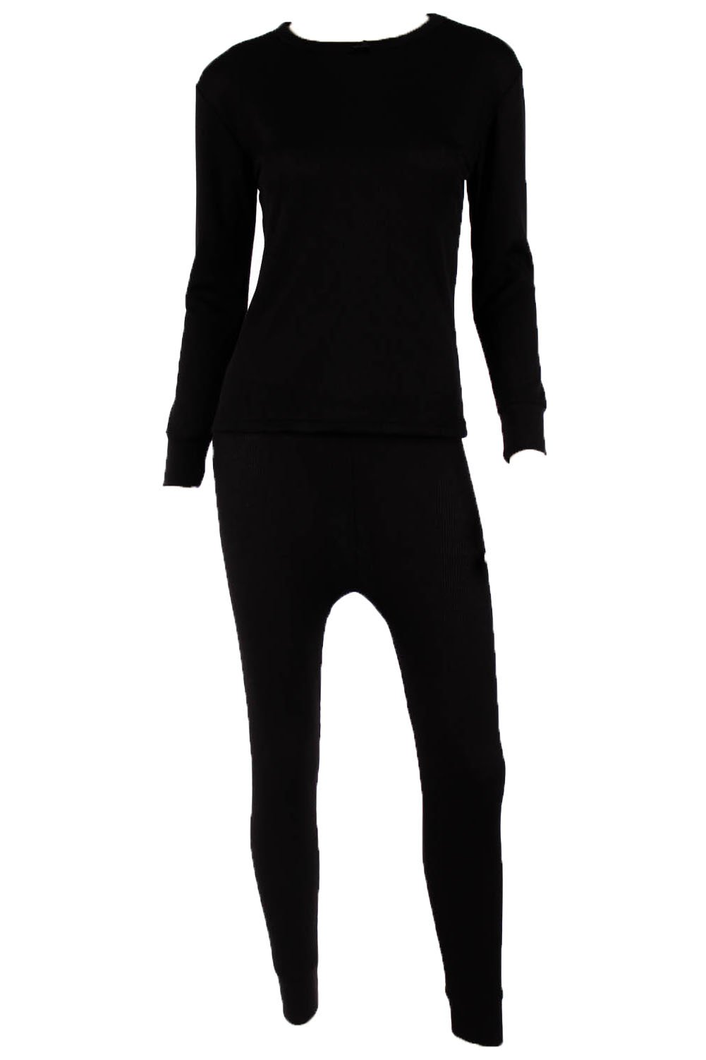 Women's Cotton Waffle Knit Thermal Underwear Set - Stretchy Long Sleeve Shirt & Pants 2-Piece for Winter Warmth - Perfect for Cold Weather, Layering, and Outdoor Activities