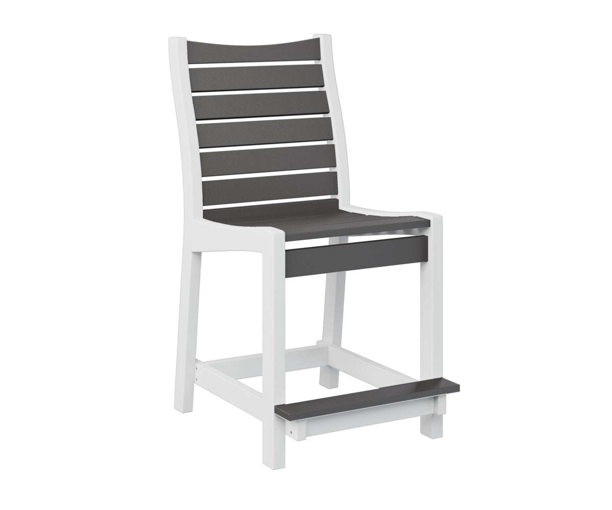Berlin Gardens Bristol Counter Chair - Stylish Bar Stool for Kitchen Island, Breakfast Nook & Outdoor Dining - Adjustable Height & Comfortable Seating