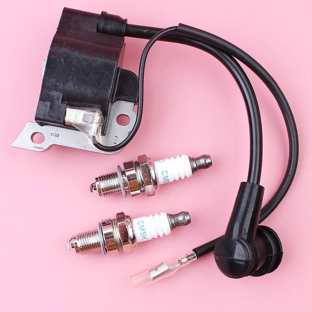 Jammas Ignition Coil Module & Spark Plug Kit Compatible with Honda GX35 UMK435 GX35 4-Stroke Engine - Perfect for Lawn Mower, Generator & Small Engine Repair | Durable Replacement Parts