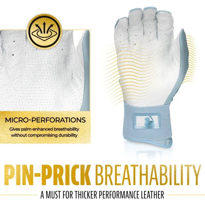 Franklin Powerstrap Hi Lite Infinite Series Youth Batting Gloves - Baseball & Softball Training Gloves for Kids - Perfect for Hitting Practice, Games & Fielding