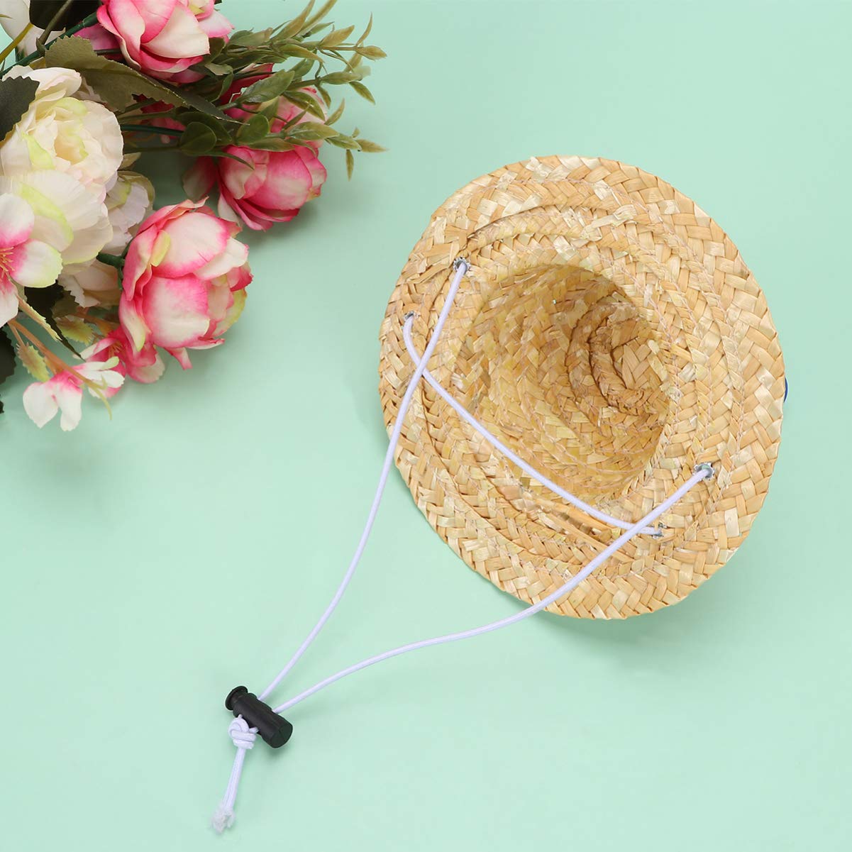 Balacoo Dog Summer Hat - Breathable Straw Dog Sun Hat for Beach & Outdoor - Mexican Fiesta Party Costume Accessory for Small & Large Dogs - Perfect for Pool, Vacation, and Festive Celebrations