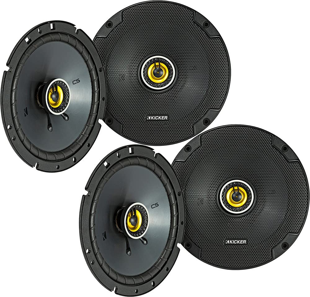 KICKER 46CSC674 6.75-Inch 600W 4-Ohm Car Audio Coaxial Speakers - Premium Sound for Cars, Trucks & SUVs - Perfect for Upgrading Factory Speakers & Enhancing Road Trip Music Experience