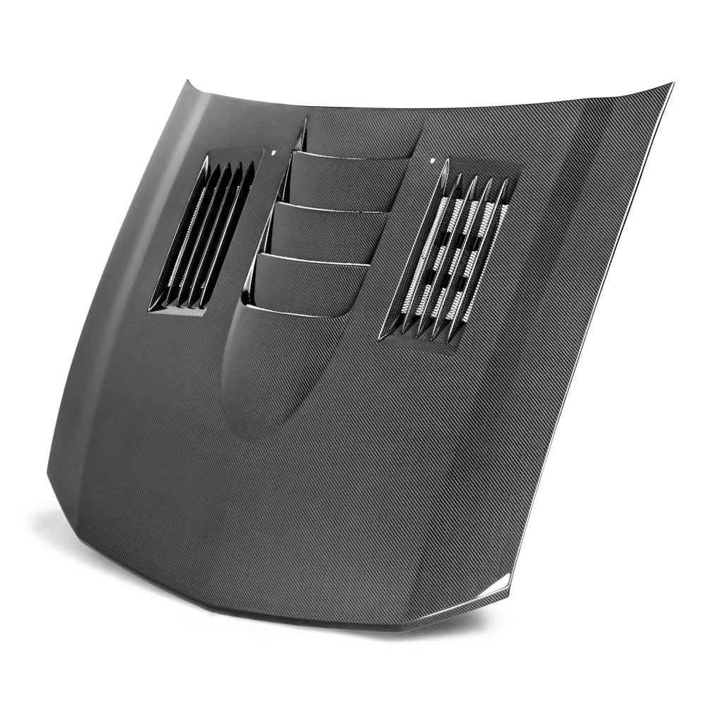 2005-2009 Ford Mustang Carbon Fiber Hood by Anderson Composites | AC HD0506FDMU SS | Lightweight Performance Upgrade for Racing & Street Use