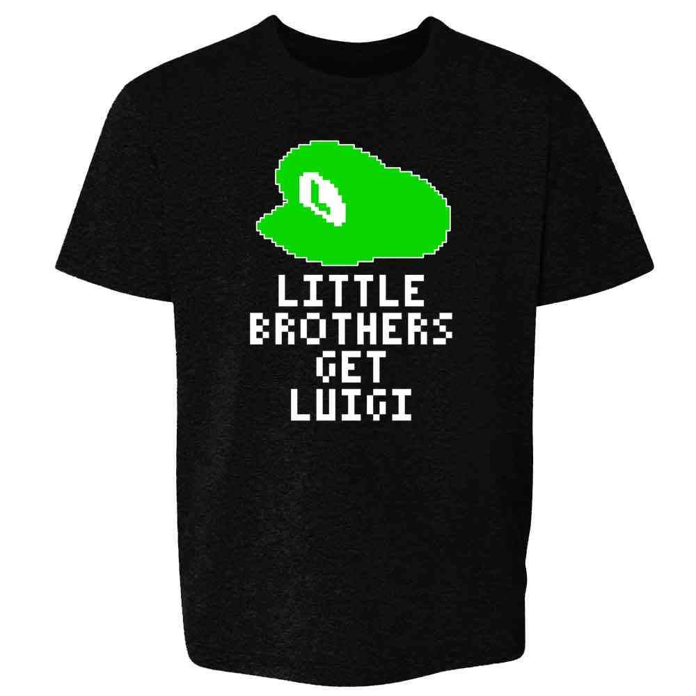 Pop Threads Luigi Gaming T-Shirt for Toddlers & Kids - Boys & Girls - Super Mario Bros Inspired Outfit for Playtime & Casual Wear