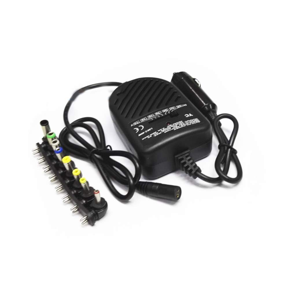 Universal 80W Car Charger Adapter for Laptop - 8 Detachable Plugs - Perfect for Road Trips & Business Travel