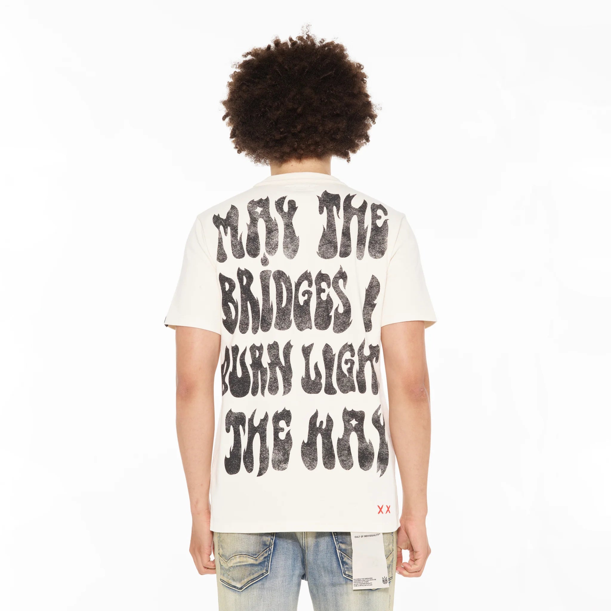 CULT OF INDIVIDUALITY May the Bridges Graphic Tee - Trendy Streetwear T-Shirt for Men & Women - Perfect for Concerts, Festivals and Urban Fashion