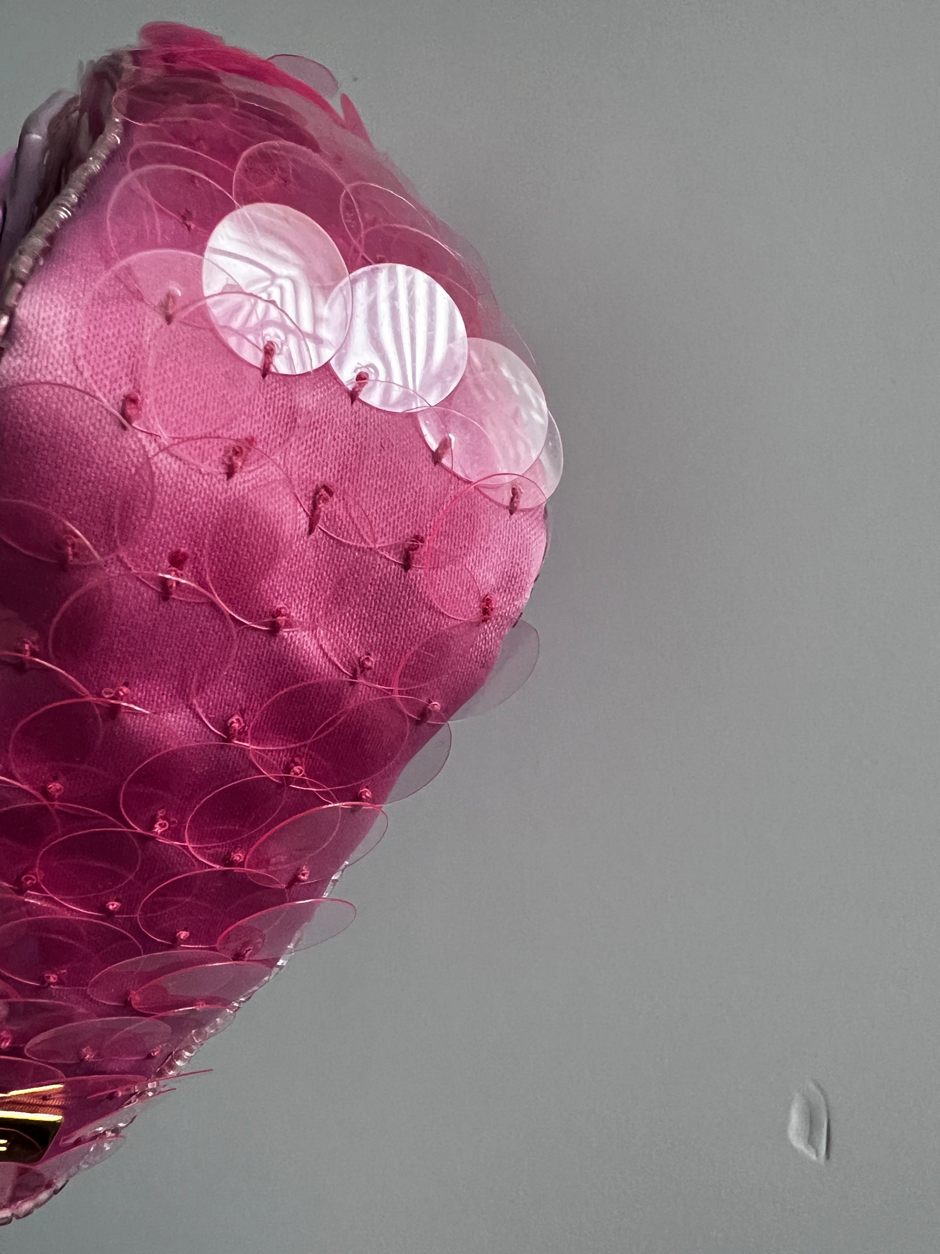 Fendi Pink Mini Sequin Baguette Bag - Elegant Evening Clutch for Parties, Weddings & Special Occasions