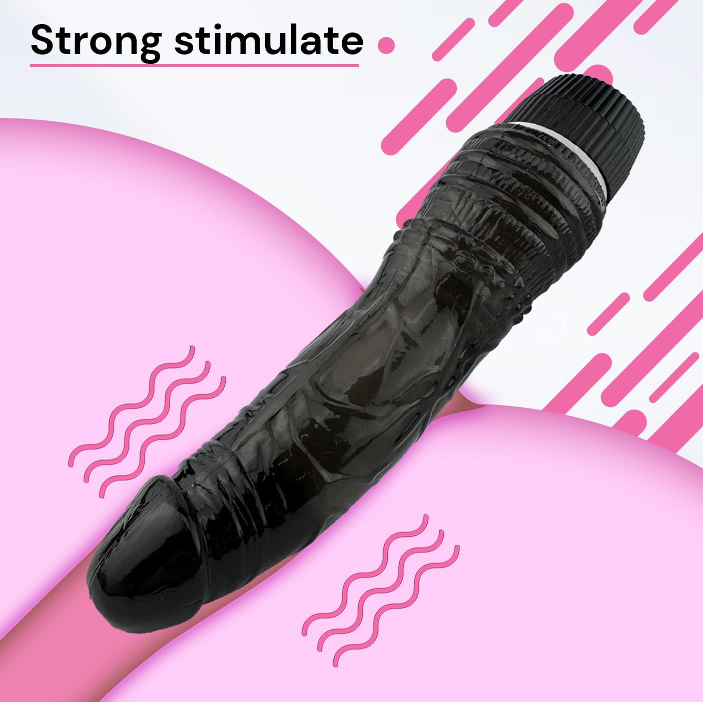 18cm Realistic Black TPR Vibrating Dildo - 3.5cm Diameter Clitoral Stimulator for Women | Powerful G-Spot & Clitoris Massager | Waterproof Sex Toy for Couples Play, Solo Pleasure & Sensual Exploration