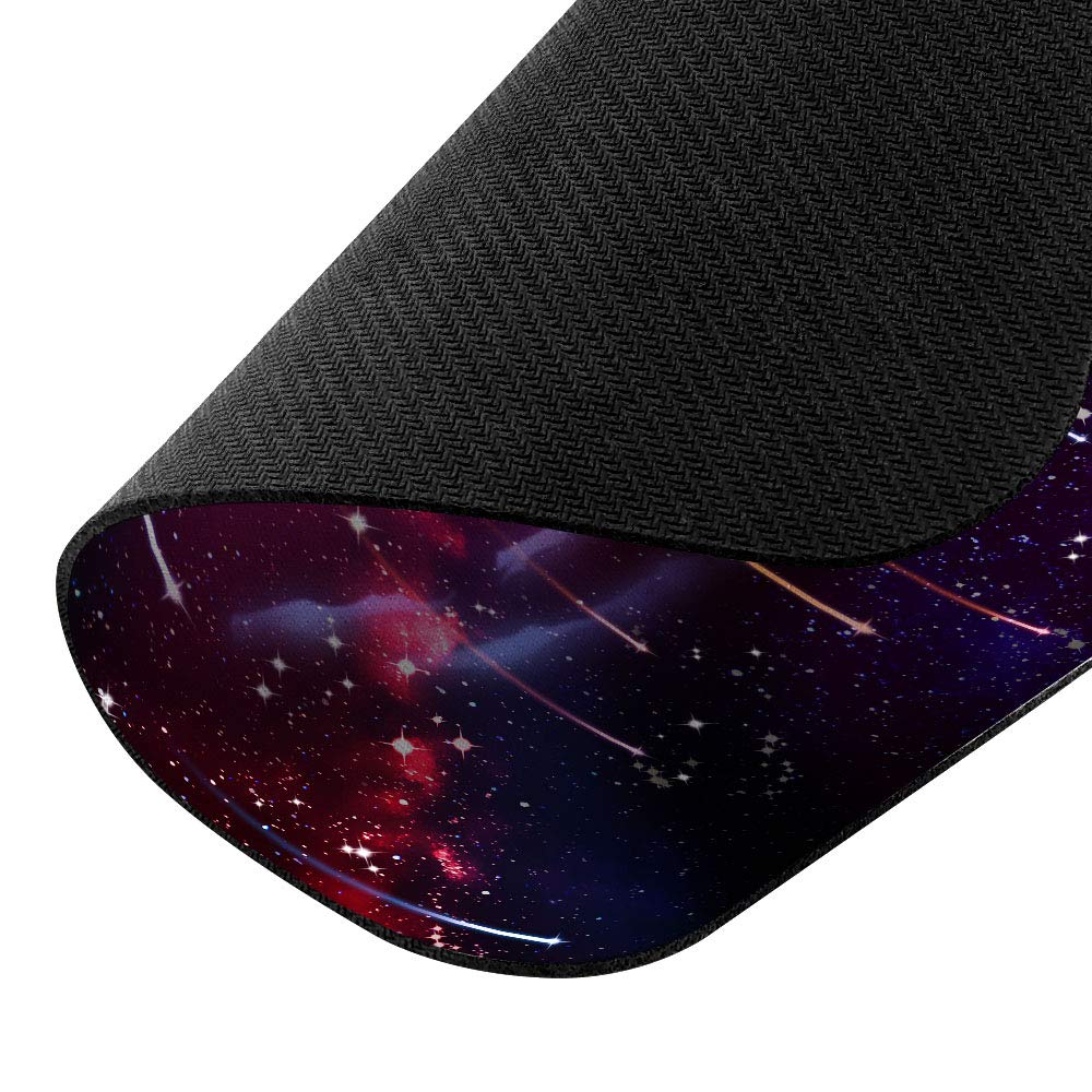 Non-Slip Rectangle Mouse Pad - WIRESTER Galaxy Falling Star Design for Home Office & Gaming Desk | Perfect for PC, Laptop & Computer Workstations