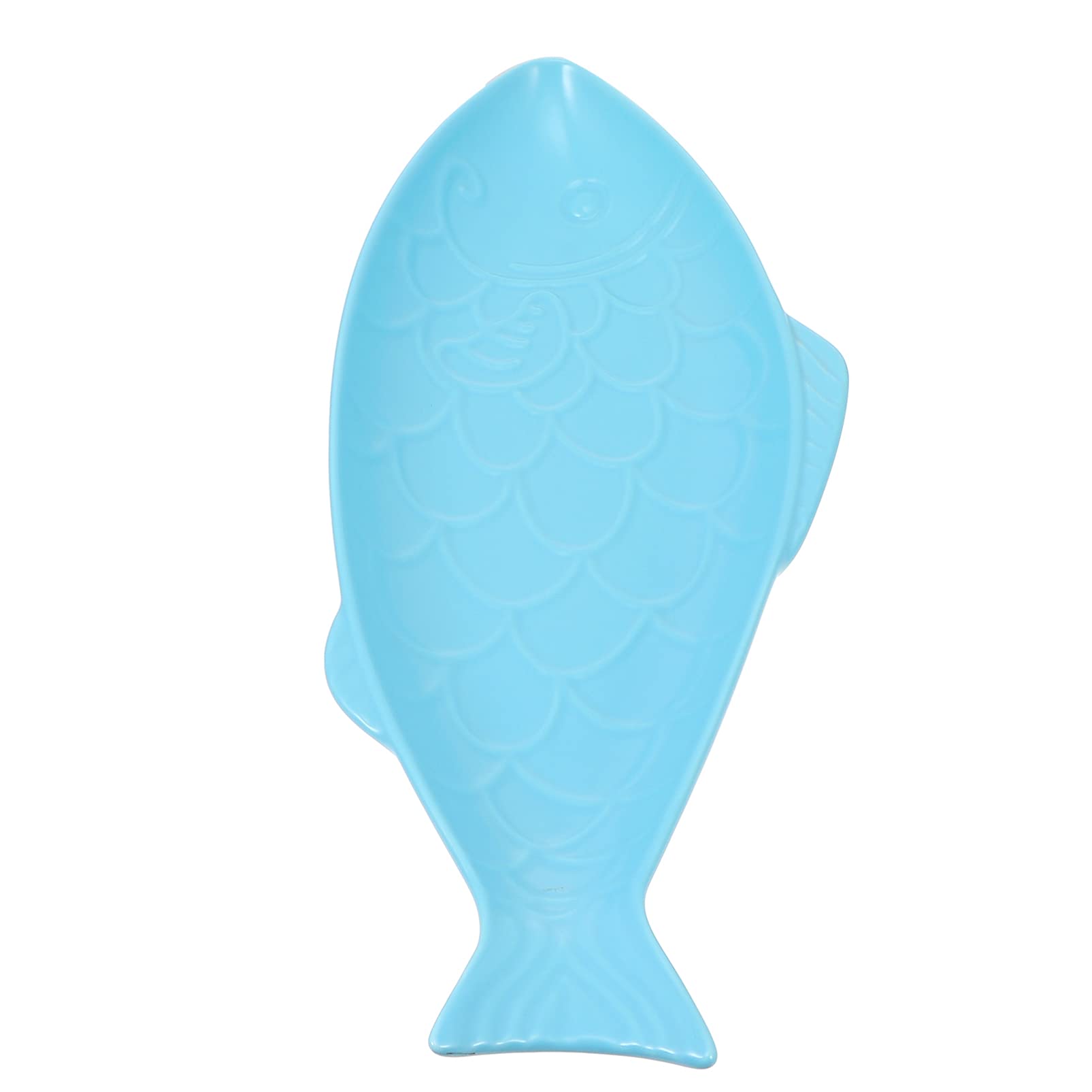Cabilock Fish Shaped Ceramic Dinner Plate - 10.5