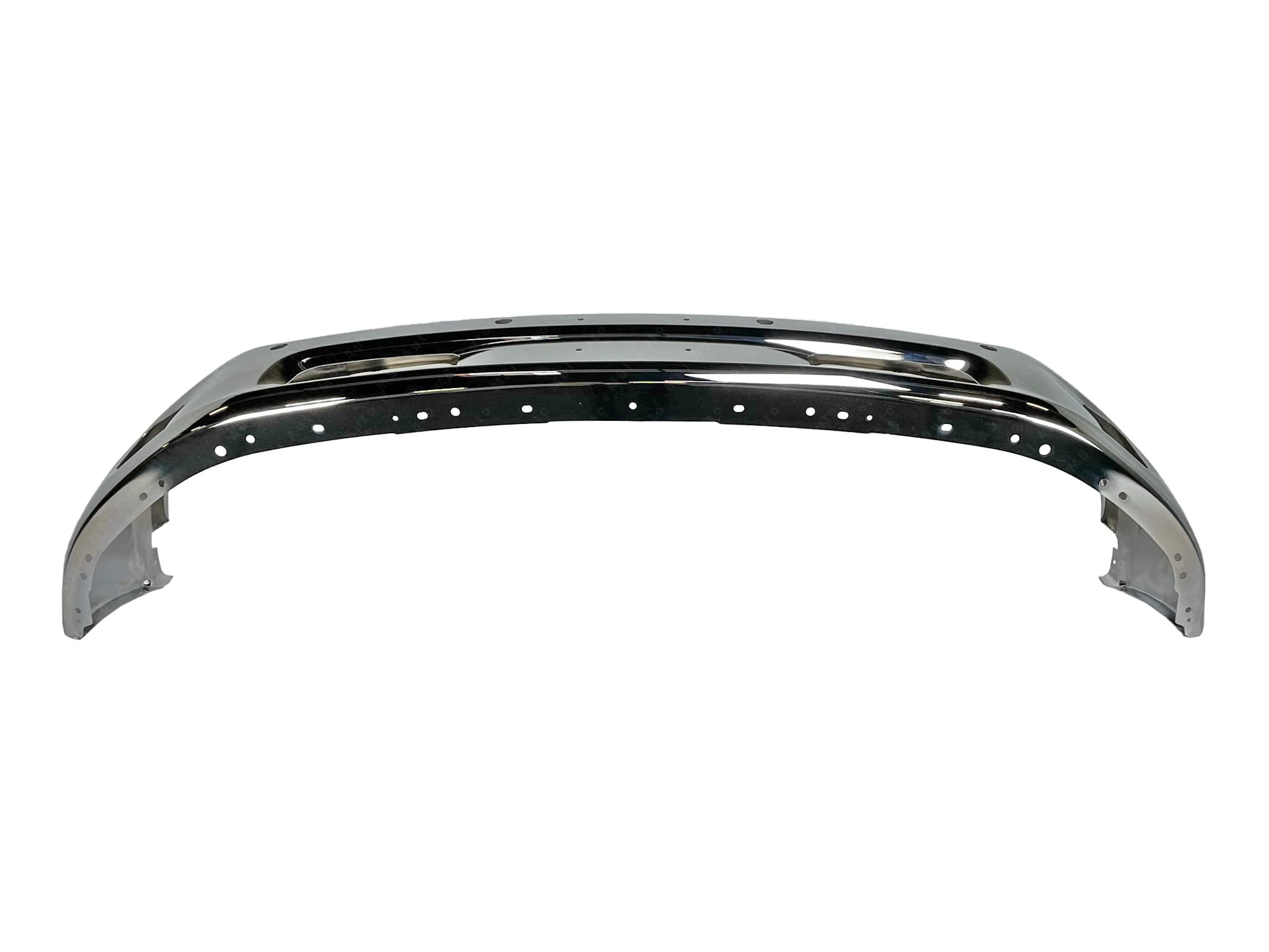 Chrome Steel Front Bumper Face Bar for 2014-2018 RAM 1500 Pickup Truck - Compatible with Park Assist & Fog Lights (Part #CH1002402) | Durable Protection & Stylish Upgrade for Off-Road Adventures & Daily Driving