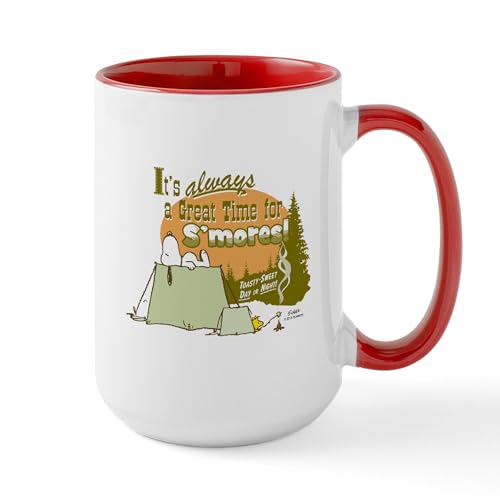 White/Red Inside - Snoopy Smores Mugs