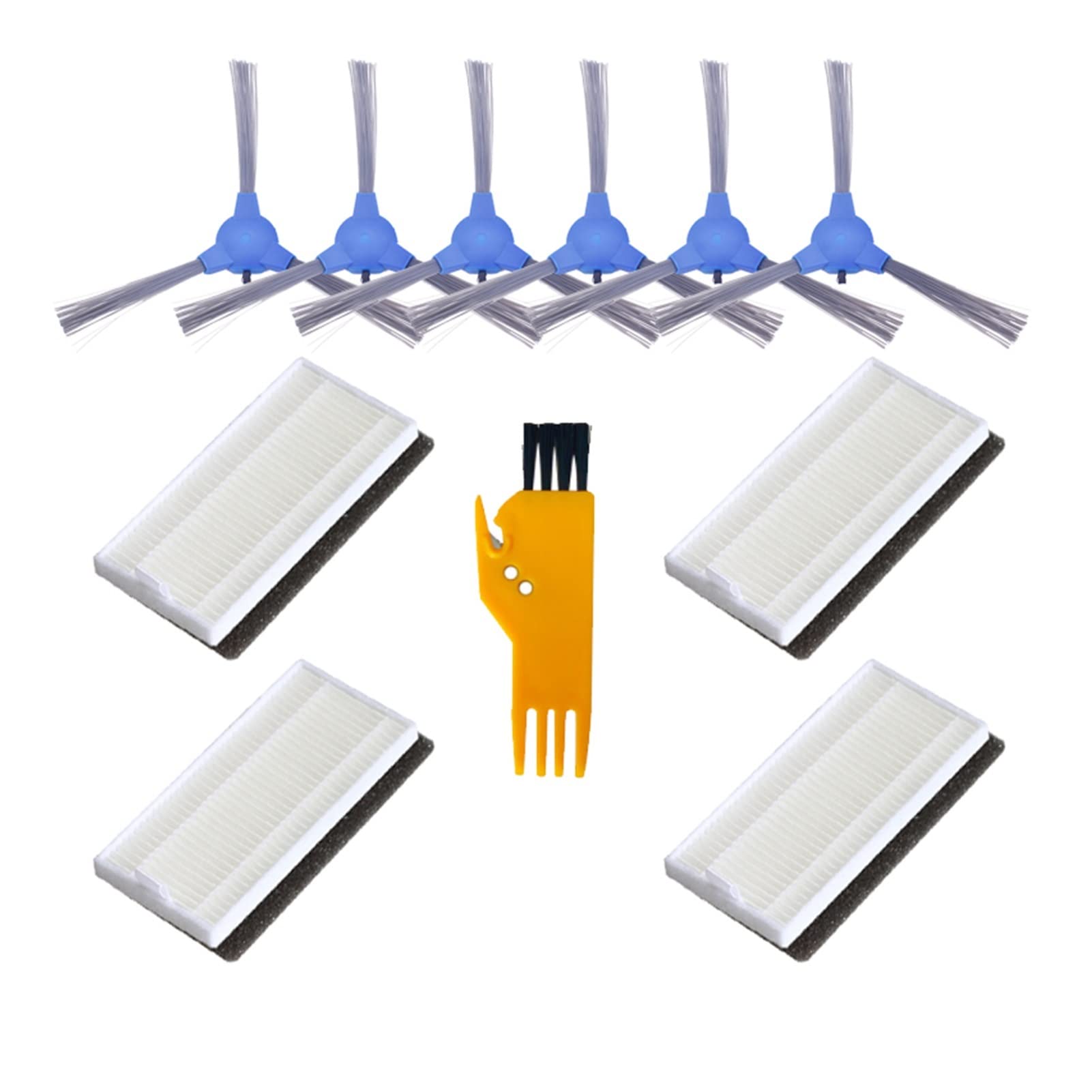 Coredy R300 Robot Vacuum Cleaner Replacement Parts Kit - Side Brush & HEPA Filter Accessories for Home Cleaning | Compatible with Coredy R300 Series | Perfect for Pet Hair, Hardwood Floors & Daily Maintenance