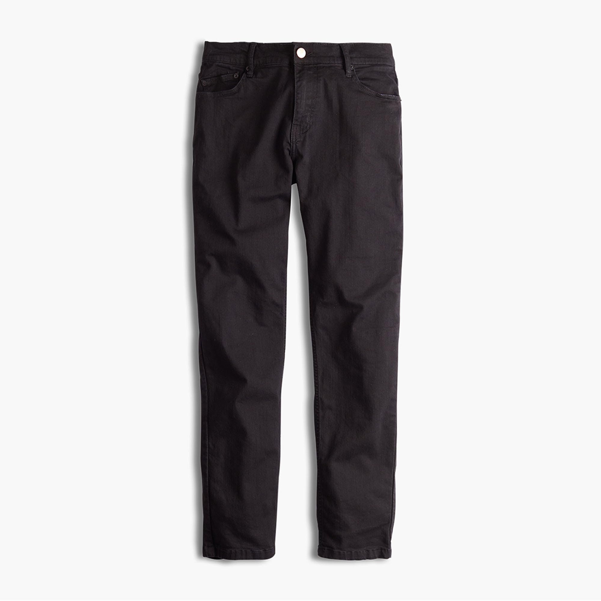 Mugsy Squid Inks Men's Classic Fit Black Denim Jeans - Stretch Comfortable & Flexible Pants for Everyday Wear - True to Size - Perfect for Casual, Office & Travel Outfits