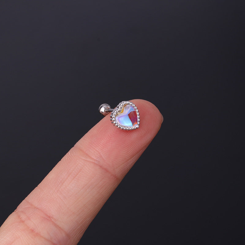 20G Cartilage Tiny Heart Stud Earrings - Hypoallergenic Stainless Steel Piercing Jewelry for Women | Perfect for Everyday Wear, Gifts, and Special Occasions