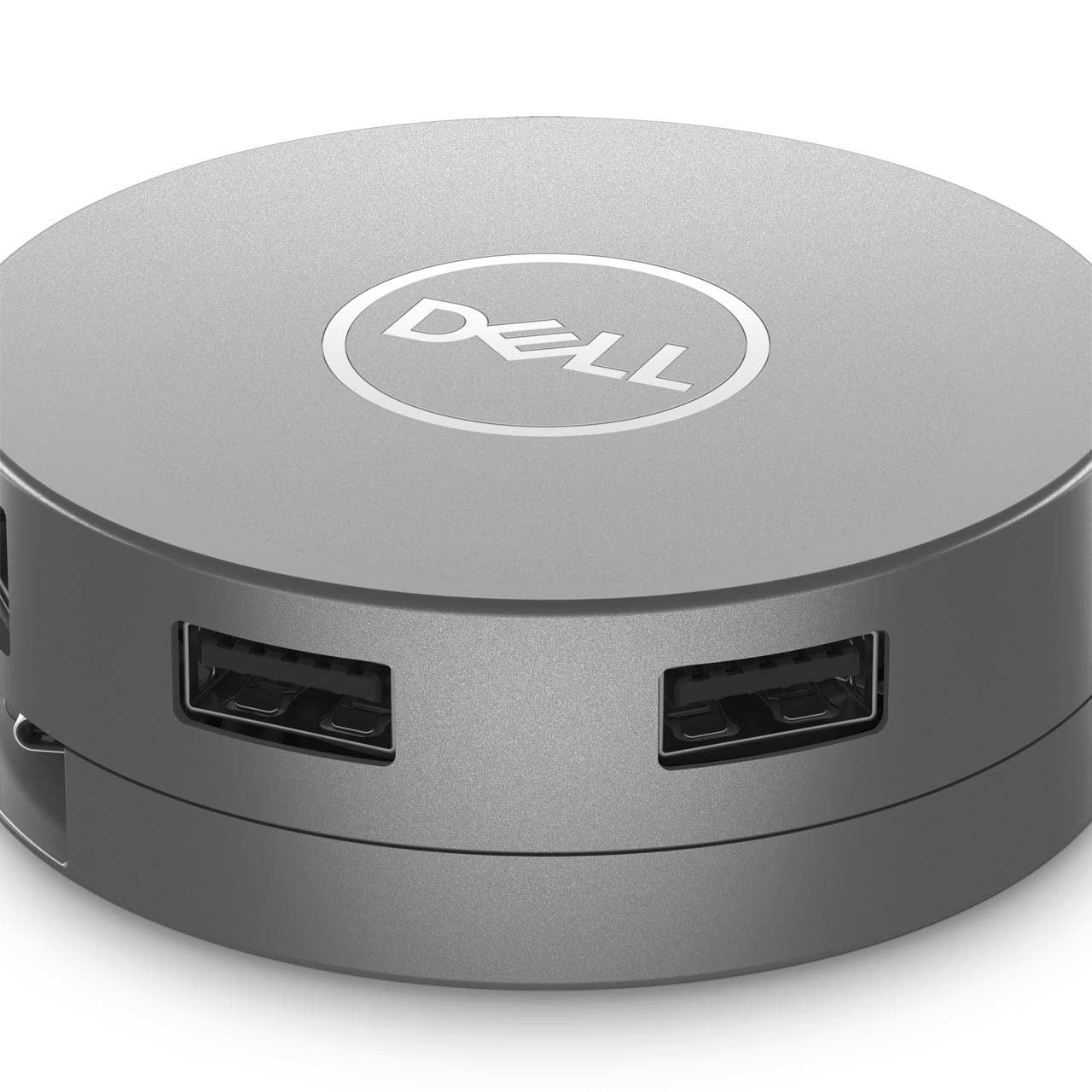Dell 6-in-1 USB-C DA305 Multiport Adapter with Round Coaxial Cable - Plug & Play, USB-C Hub for Laptop - Gray | Perfect for Home Office, Business Travel & Remote Work
