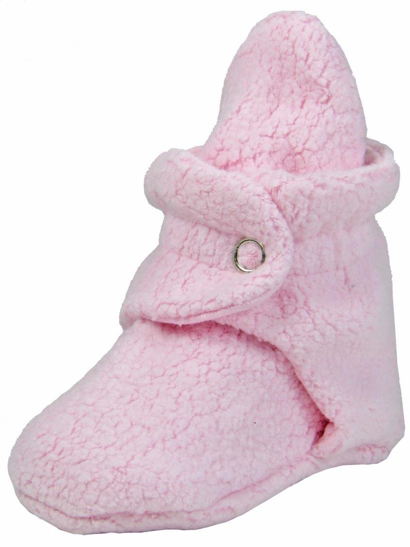 Zutano Unisex Fleece Baby Booties with Organic Cotton Lining - Soft & Warm Newborn Essentials for Winter, Indoor & Outdoor Use