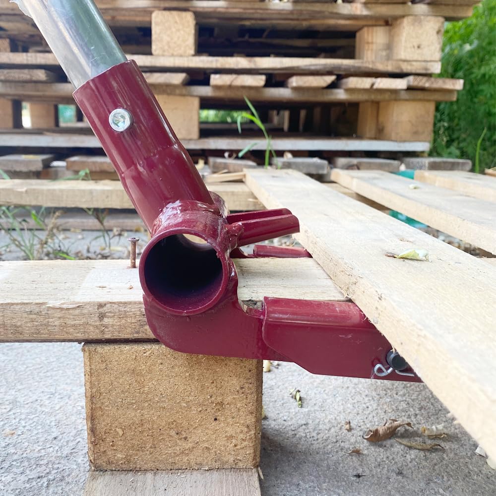 JINHAN Pallet Buster Tool - Heavy Duty Articulating Pivot-Action Head Deck Board Removal Tool - Wood Pallet Breaker Pry Bar Puller for Easy Pallet Disassembly (Without Handle) - Ideal for Warehouse, Shipping & Recycling Operations