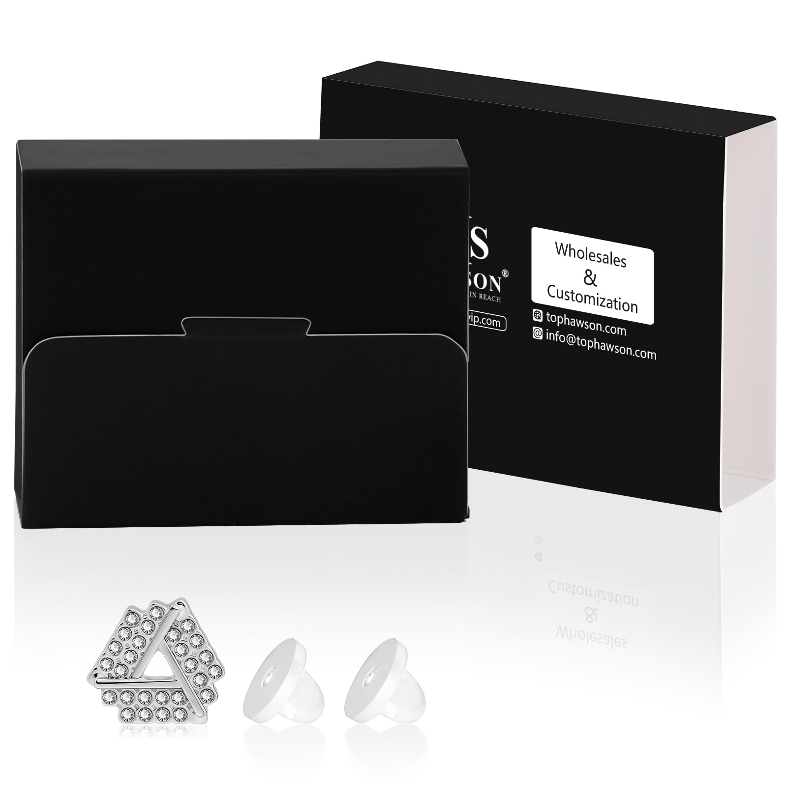 Elegant Silver Tone Crystal Lapel Pins for Men & Women - Premium Metal Brooch for Suits, Formal Wear & Special Occasions | Perfect Wedding, Birthday, Anniversary & Father's Day Gift Accessory | Ideal for Business Meetings, Proms & Cocktail Parties