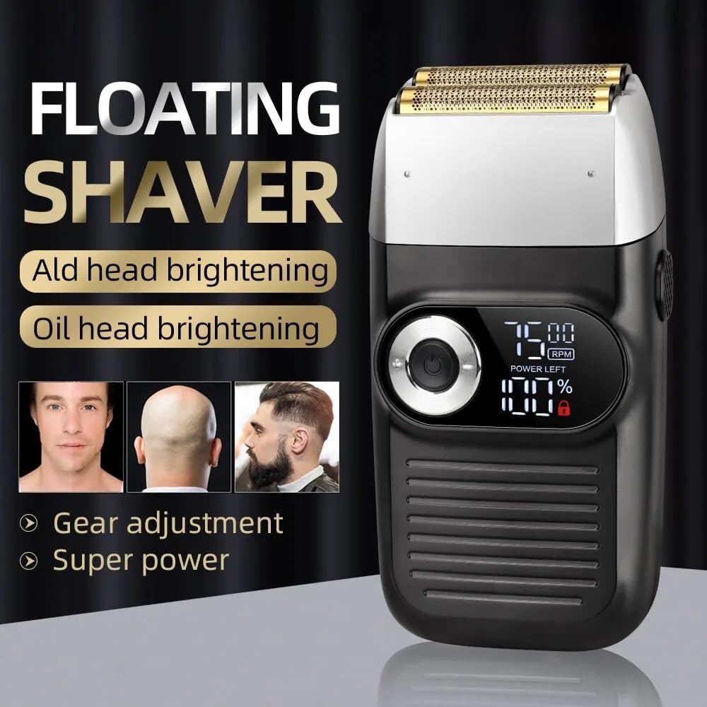 Professional Rechargeable Men's Electric Shaver & Hair Clipper - USB Charging, Bald Head Shaver & Beard Trimmer for Home & Travel Grooming