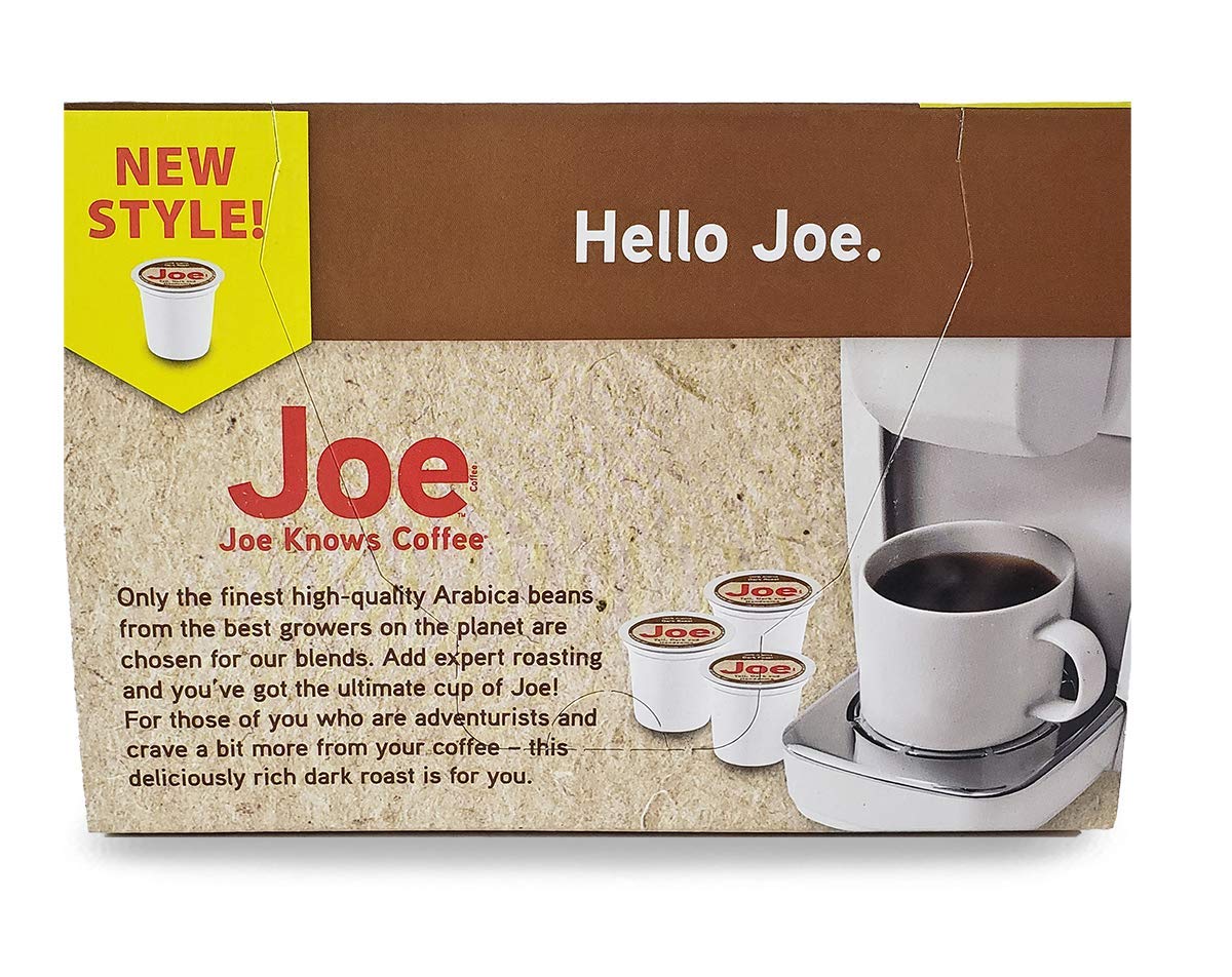 JOE KNOWS COFFEE Tall Dark and Handsome Blend - Recyclable Plastic Single Serve Coffee Pods for Keurig & Other Brewers - Perfect for Home, Office & Travel
