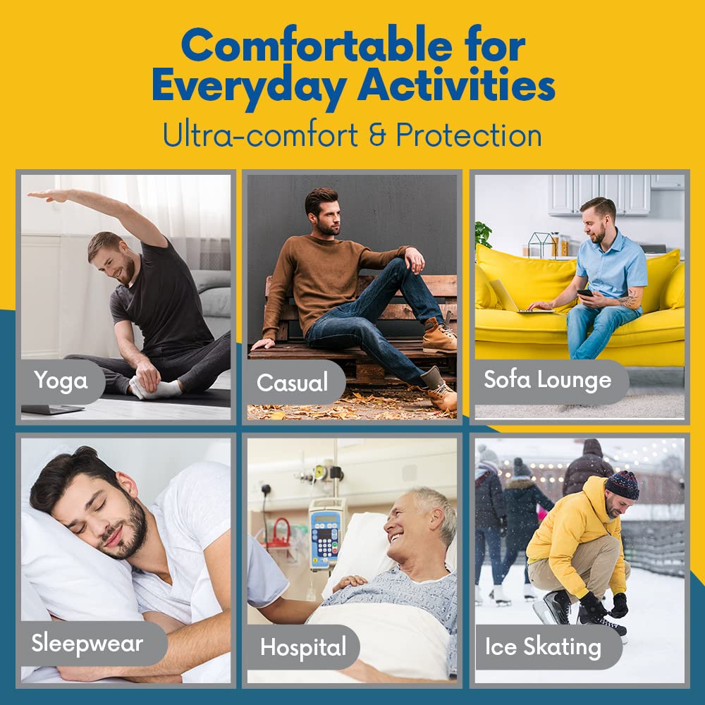 **5/6 Pairs Men's Fuzzy Grip Socks - Soft Microfiber Plush Anti-Skid Sleeping Socks for Winter Warmth & Home Comfort**    *(Use: Perfect for lounging at home, keeping feet cozy in winter, or as a thoughtful gift for men!)*
