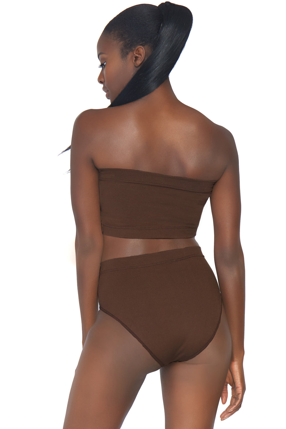 Sexy Naked Bandeau Top & Panty Set - Women's Lingerie for Date Night, Bridal Shower, or Special Occasions