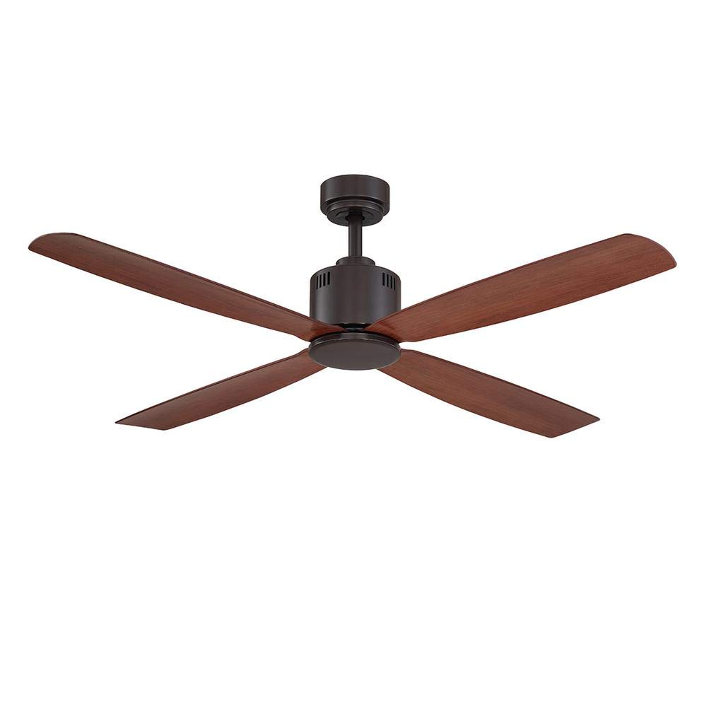 Kitteridge 52 Inch Indoor Medium Wood Ceiling Fan with Light - Modern Home Cooling for Living Room, Bedroom, and Office