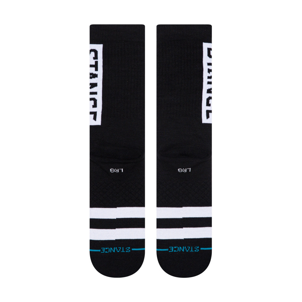 Stance OG Socks for Men & Women - Premium Black Athletic Socks for Running, Basketball & Everyday Wear - Comfortable & Durable Performance Socks