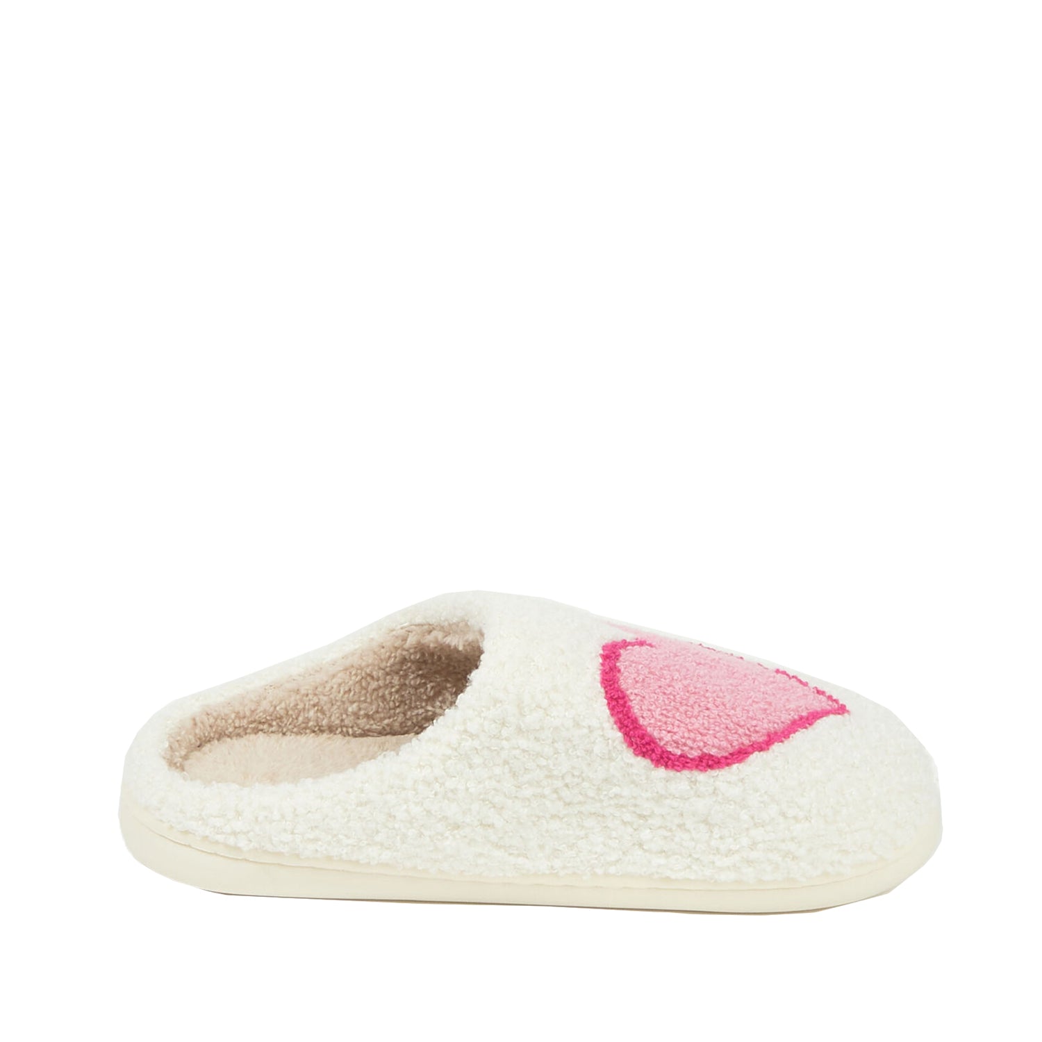 FLOOF Retro Heart Slippers for Women - Soft Plush Pink/Red Fuzzy House Slippers with Non-Slip Sole | Perfect for Valentine's Day, Christmas Gifts, Cozy Home & Lounge Wear