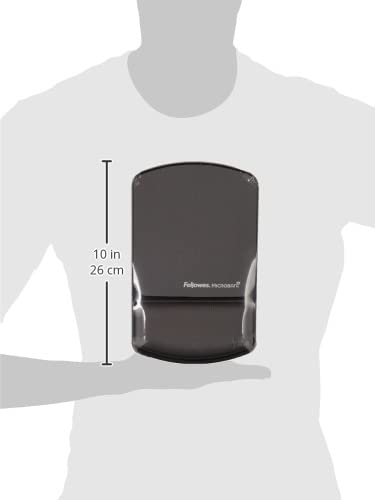 Fellowes MICROBAN Antimicrobial Gel Mouse Pad with Wrist Support - Graphite (9175101) for Office, Gaming & Computer Workstation Use