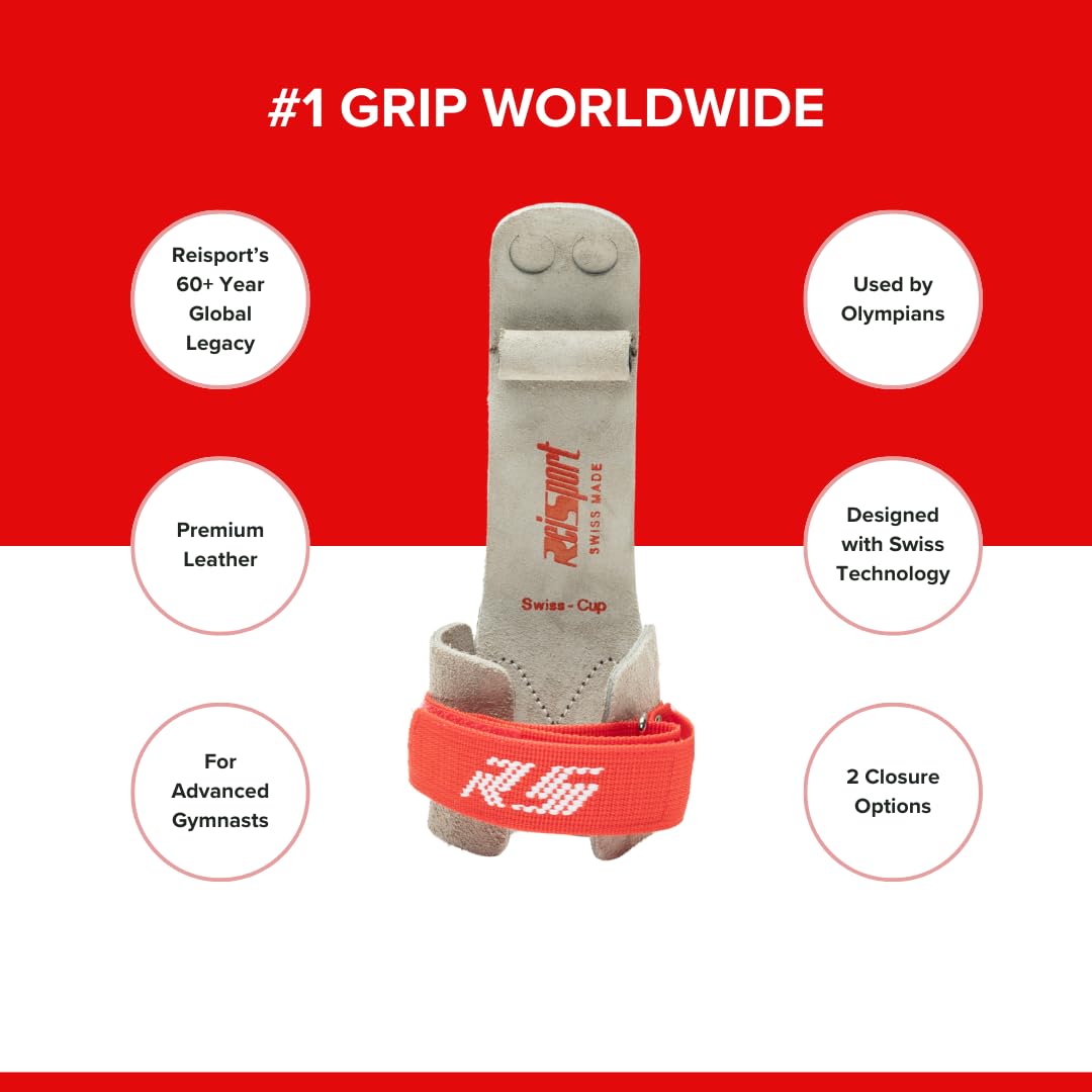 Men's Leather Gymnastics Grips for Rings - Durable Hand Grips for Advanced Gymnasts - Perfect for Training & Competitions