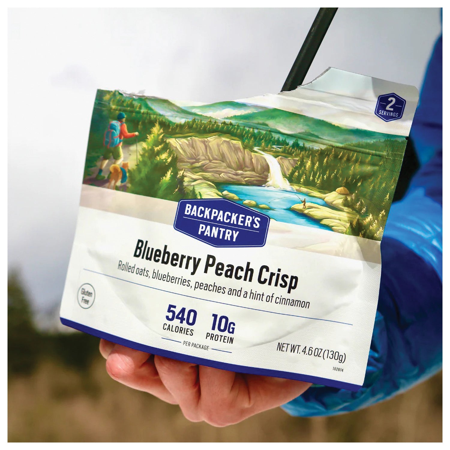 Backpackers Pantry Blueberry Peach Crisp - 2 Pack | Freeze-Dried Dessert for Camping, Hiking & Backpacking | Lightweight & Easy to Prepare Outdoor Meal