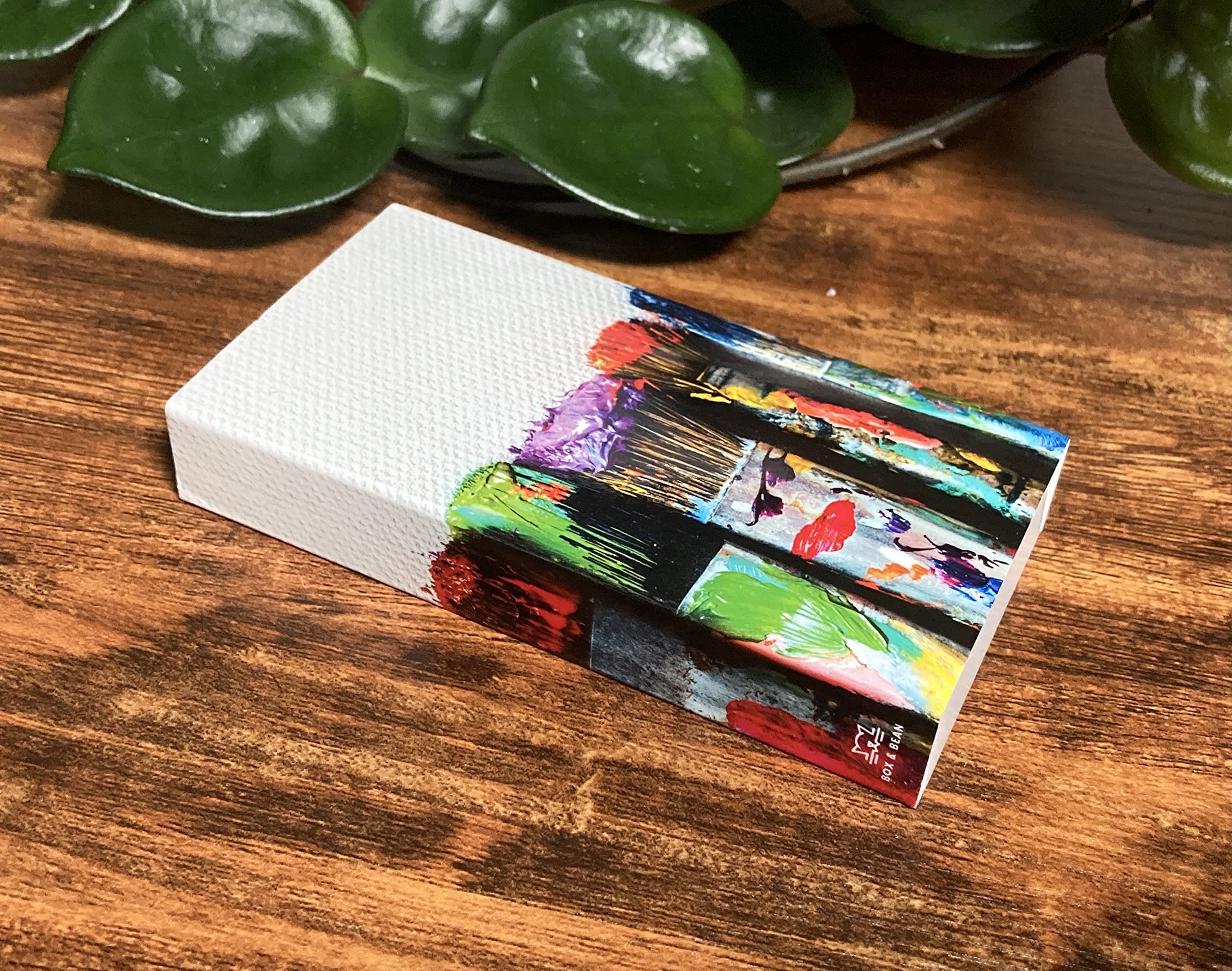 Decorative Paint Brushes Matchboxes with Wooden Matches - Set of 3 for Lighting Candles, Fireplaces & Grills | Perfect for Home Decor, Wedding Favors & Camping Essentials