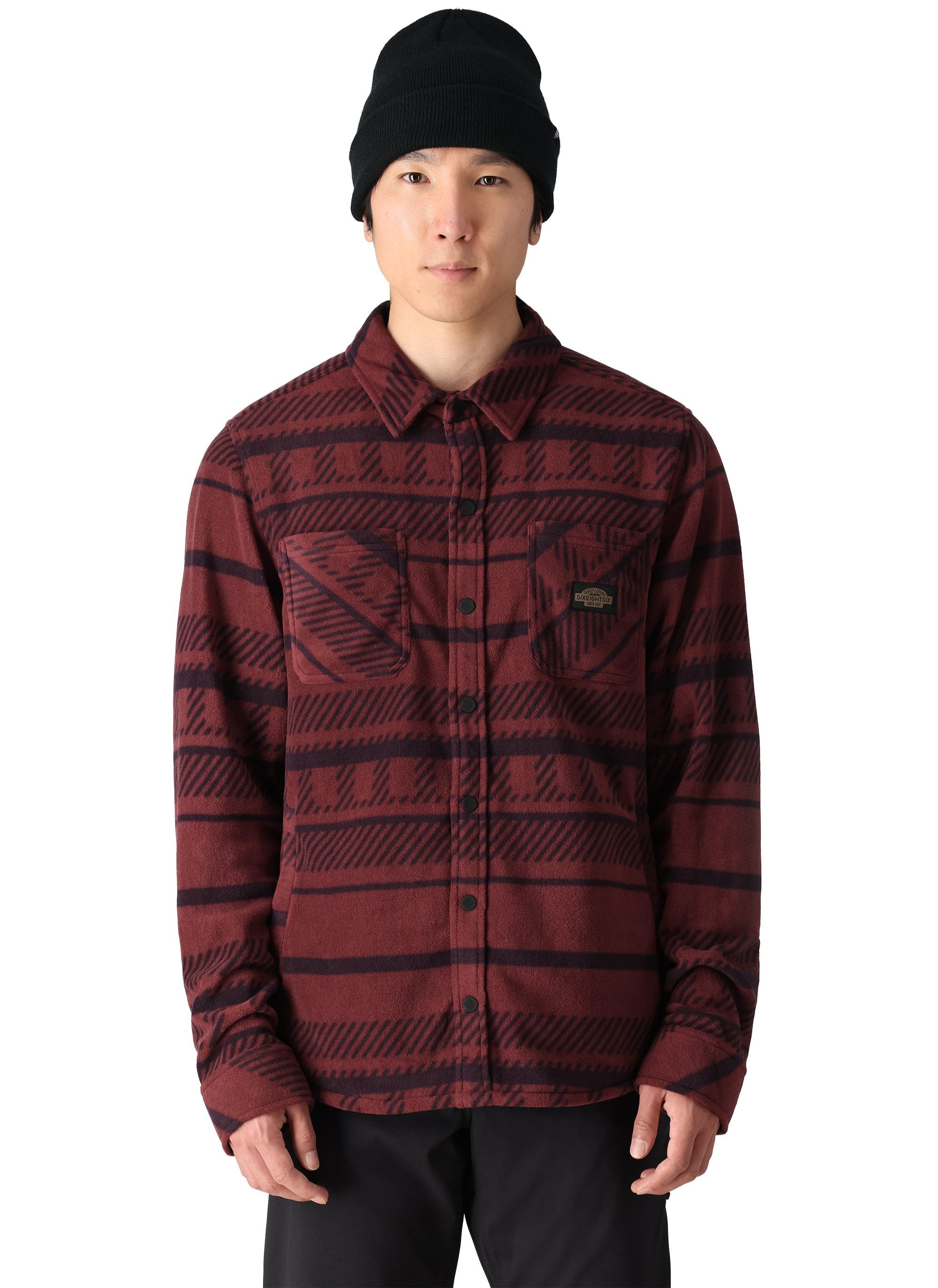 686 Men's Sierra Fleece Flannel Jacket - Warm Winter Outdoor Shirt for Hiking, Camping & Casual Wear (2025 Collection)