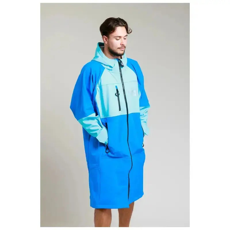Soft Shell Cobalt Blue Unisex Bathrobe - Post Swim & Spa Relaxation Wear for Men and Women | Cozy Loungewear for Poolside, Beach & Home Use