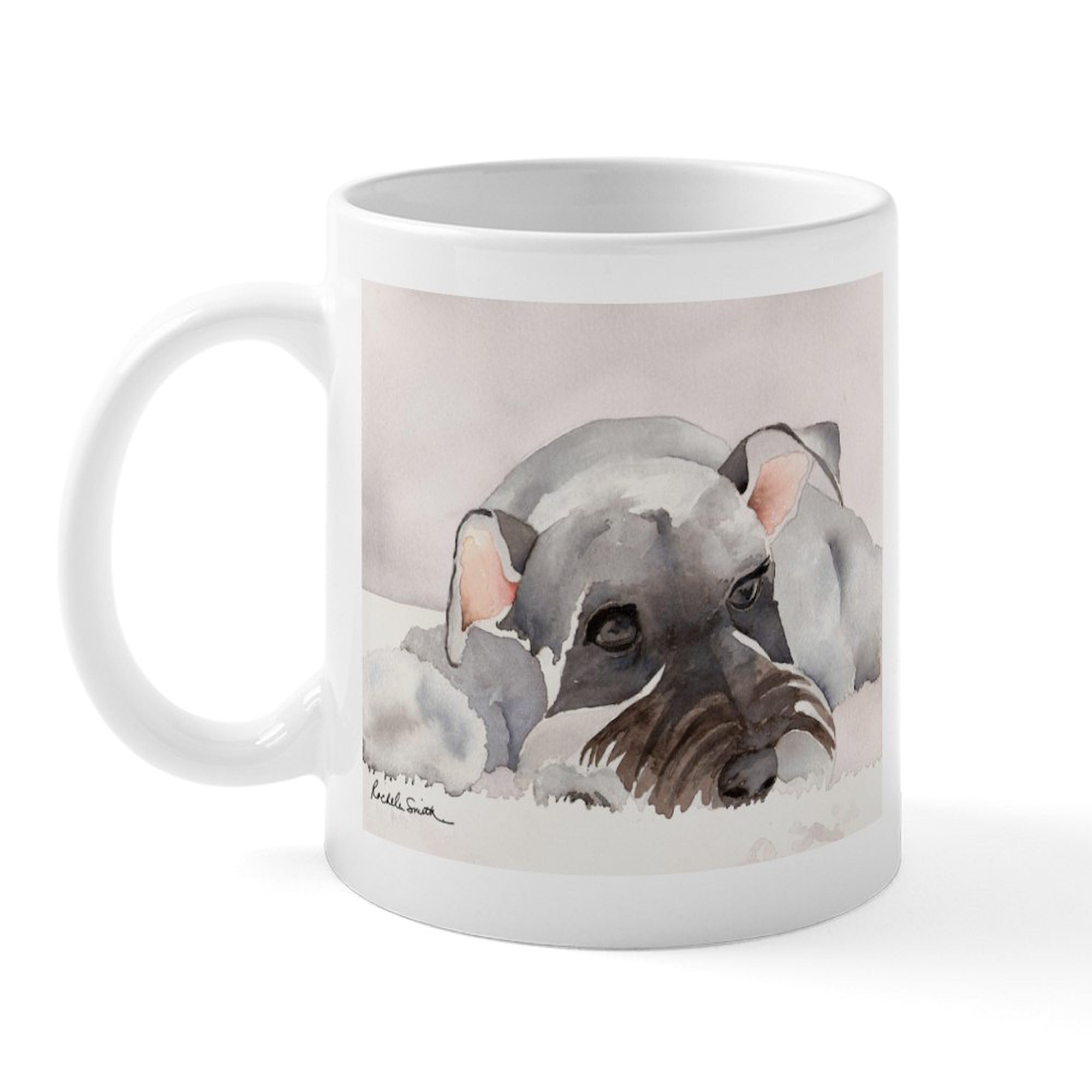 Miniature Schnauzer Themed 11 oz (325 ml) Ceramic Coffee Mug - Perfect for Dog Lovers, Office Use & Gift Giving