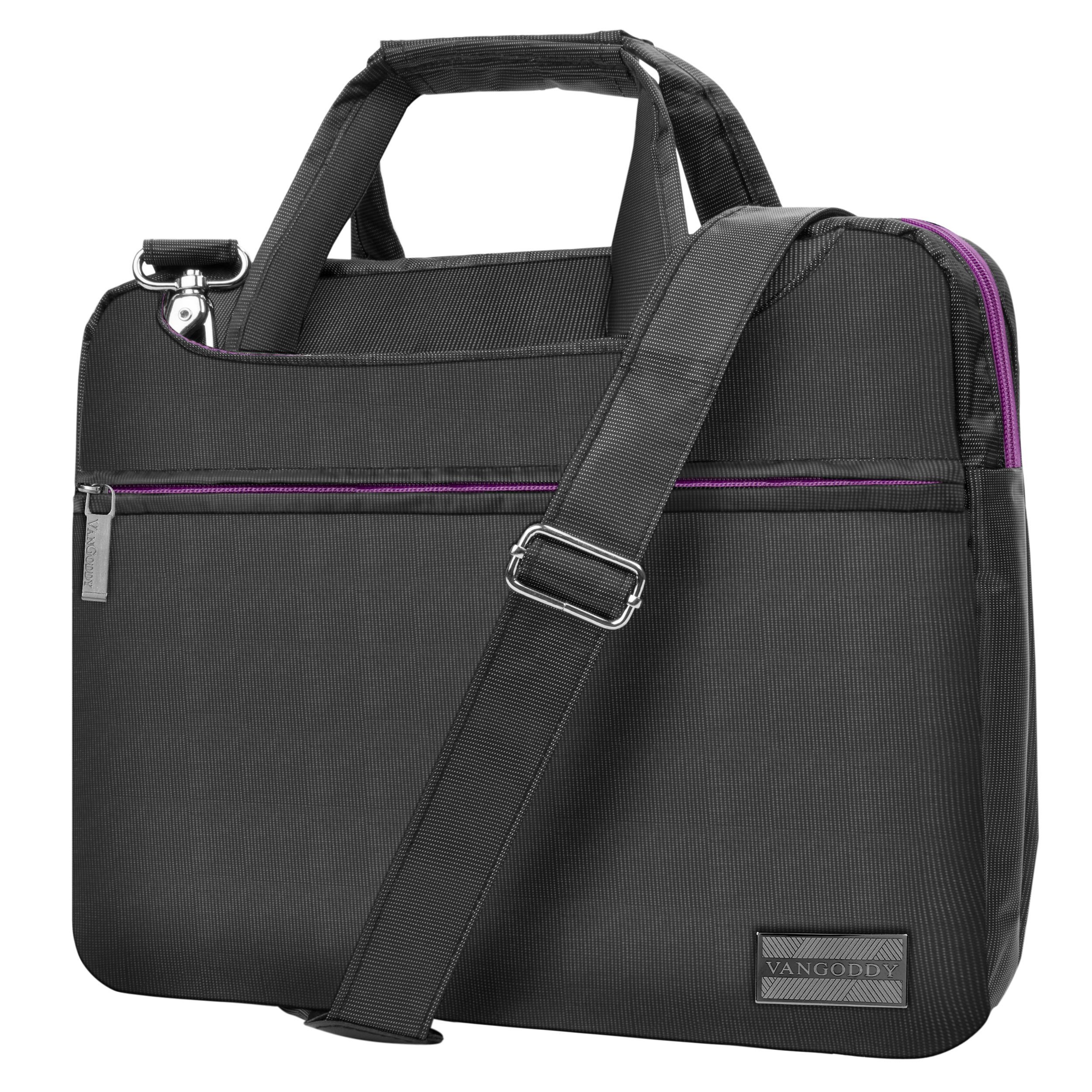 Stylish Purple Slim 13.3 Inch Laptop Bag for Microsoft Surface Laptop 4/Studio/Pro 8/7/Go - Lightweight & Durable - Perfect for Work, School & Travel