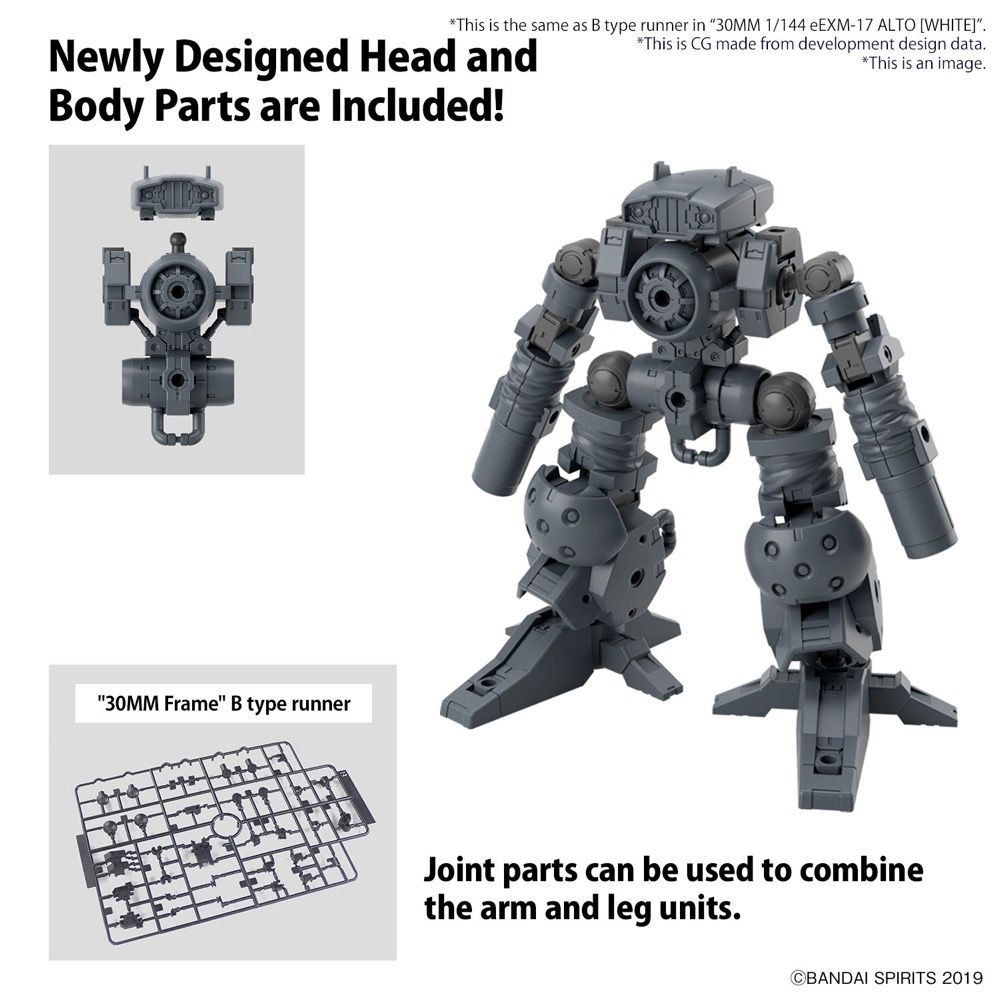 Bandai 30 Minutes Missions 30MM W 29 1/144 Option Parts Set 16 (Arm Unit / Leg Unit 1) Model Kit - Customizable Robot Building Kit for Hobbyists and Collectors - Perfect for DIY Projects, Display, and Action Figure Customization