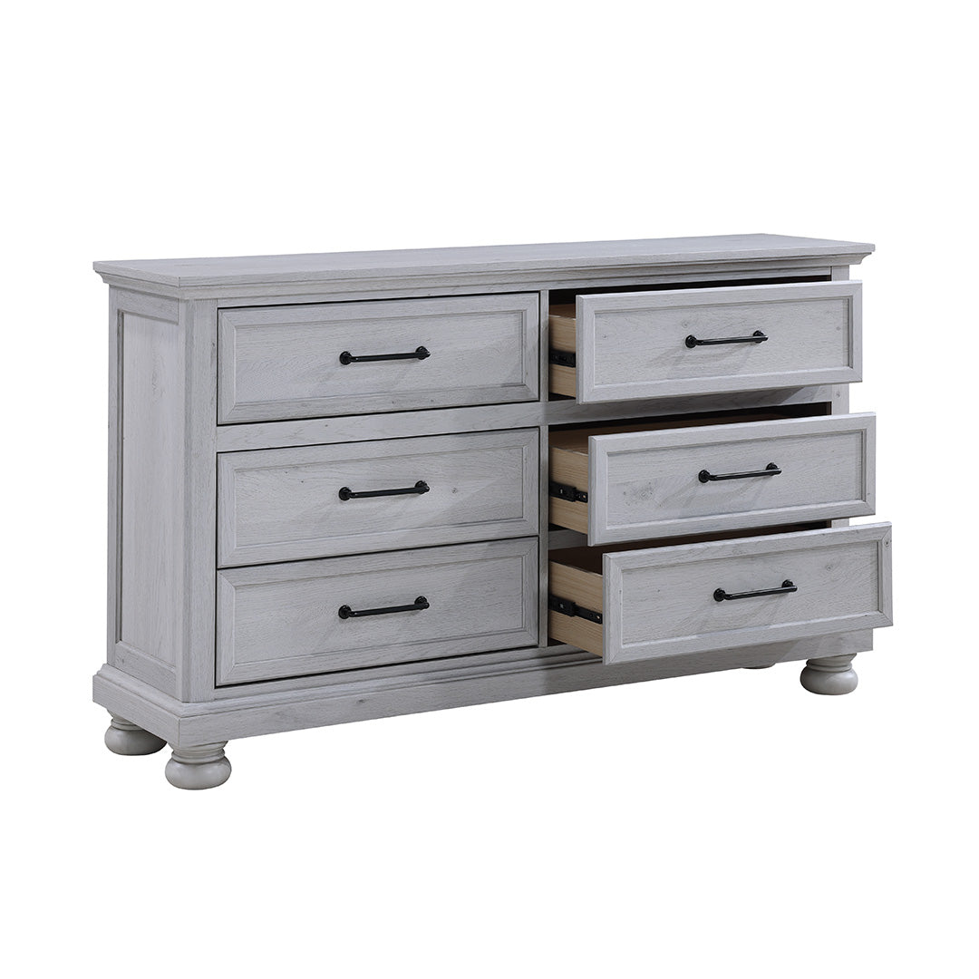 Blackwater Falls Dresser - Elegant Wooden Dresser with 6 Drawers for Bedroom Storage & Organization | Perfect for Master Bedroom, Guest Room & Closet Organization