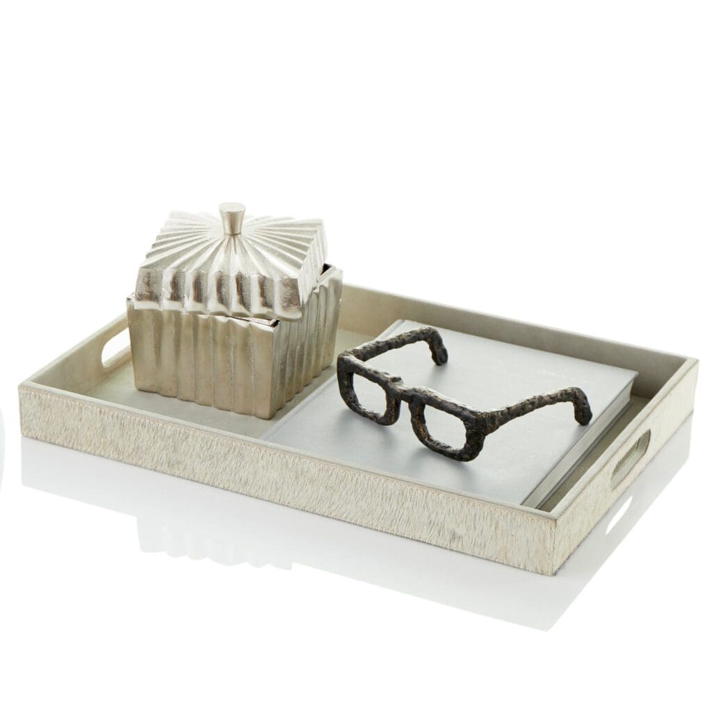 Cyan Design 10131 Brixton Tray - Large Gray Serving Tray for Dining, Kitchen, and Home Decor | Perfect for Entertaining, Breakfast in Bed, and Coffee Table Organization