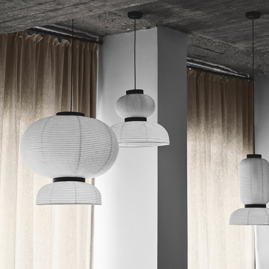 Formakami JH4 Pendant Lamp - Modern Paper Pendant Light for Dining Room, Living Room & Bedroom | Scandinavian Design Ceiling Light Fixture