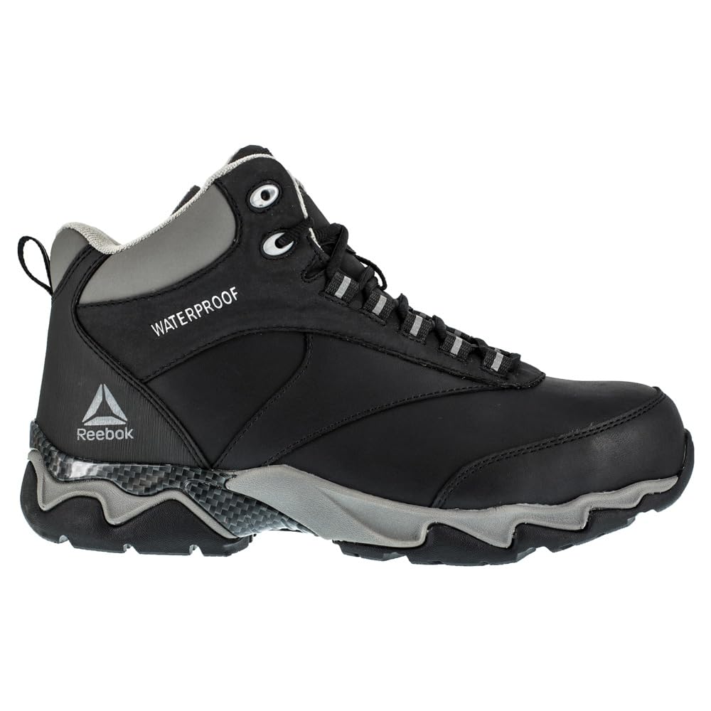 Reebok Men's Beamer Safety Toe Waterproof Work Boots - Steel Toe Athletic Shoes for Construction, Hiking & Outdoor Work