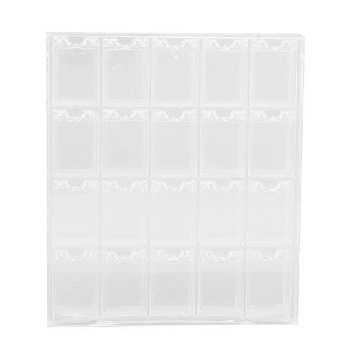 ANGGREK 20 Grids Detachable Transparent Nail Polish Organizer Box - Multifunctional Jewelry & Nail Art Storage Case for Salon, Home, and Travel Use