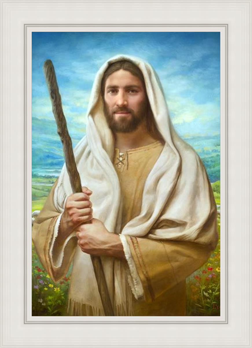 Feed My Sheep by Howard Lyon - Inspirational Christian Art Print for Home, Office & Church Decor - Perfect for Gifts & Spiritual Encouragement