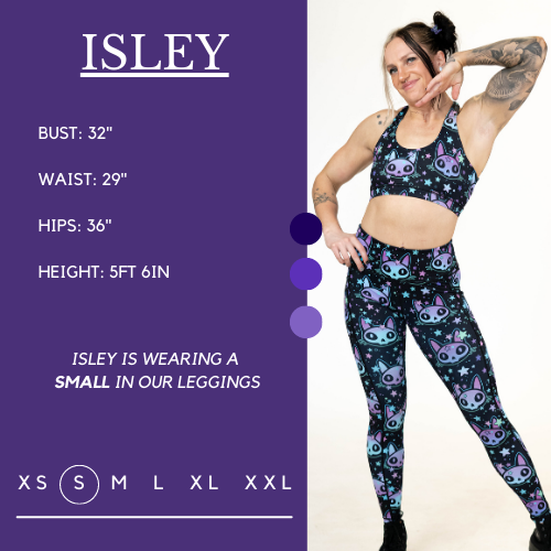 Cosmic Kitty Leggings - Cute Cat Print Yoga Pants for Women, Stretchy & Comfortable Workout Leggings - Perfect for Yoga, Gym, Lounge & Everyday Wear