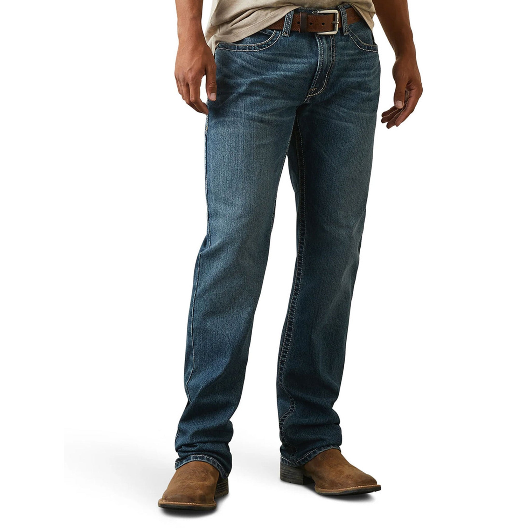 Ariat Men's M4 Rafael Boot Cut Jeans - Durable Western Denim Pants for Riding, Work & Casual Wear