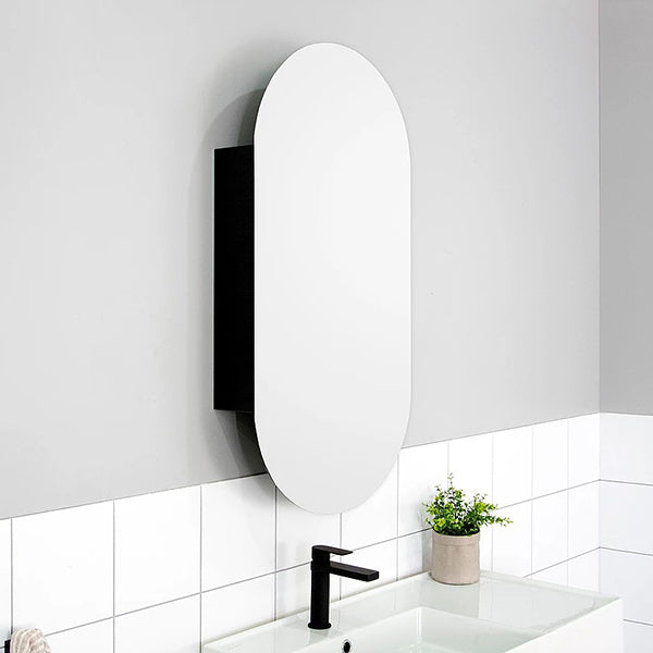 ADP 450mm Wall Mounted Pill Shaving Cabinet with Mirror - Perfect for Bathroom Storage & Organization | Space-Saving Medicine Cabinet for Razors, Toiletries & Essentials