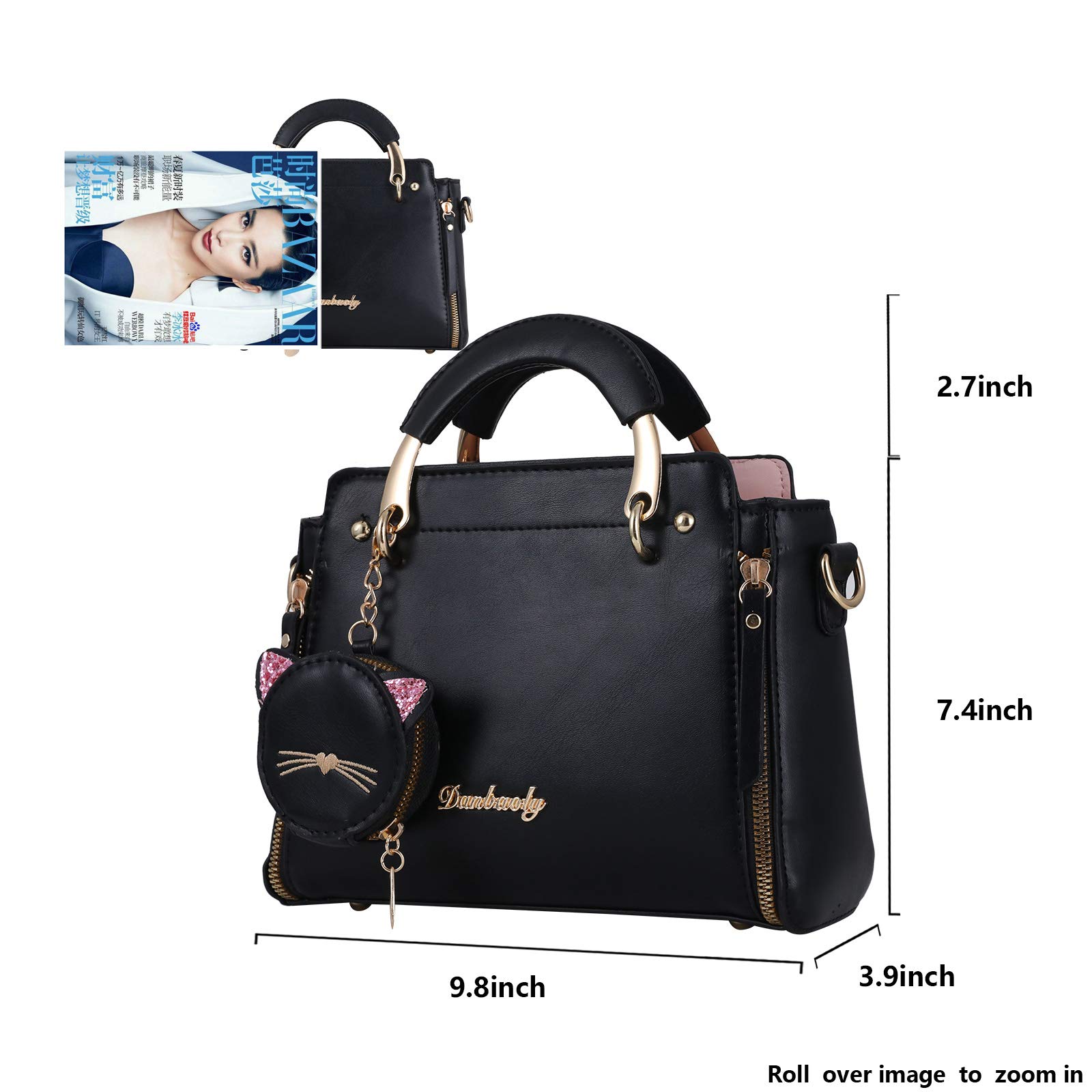 Stylish Women's PU Leather Handbags - Top Handle Satchel, Shoulder Bag & Crossbody Tote for Everyday Use | Perfect for Work, Shopping and Travel